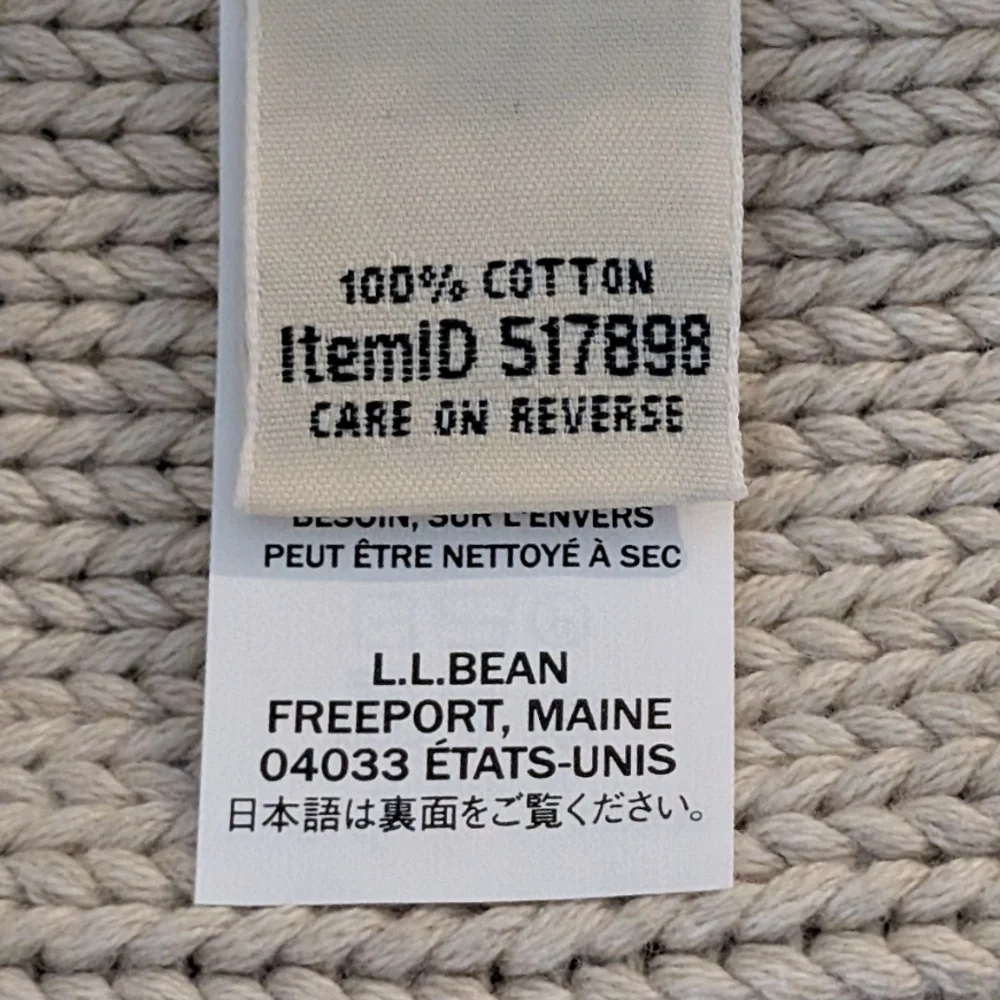 L.L. Bean Double Cable Sweater NWT - Picture 4 of 5